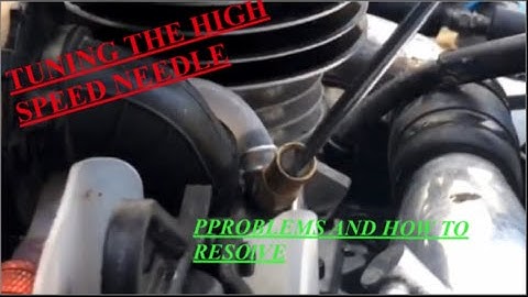 How to Tune the high speed needle of your nitro engine