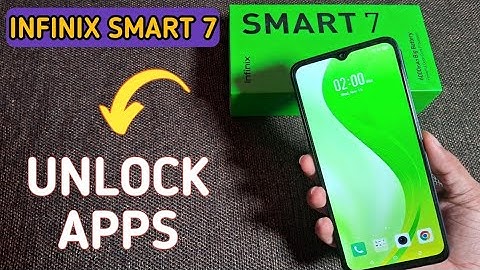 how to unlock app lock infinix smart 7 | infinix smart 7 HD app lock settings