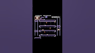 Donkey Kong Jr. (NES JP) Level 3 Glitch #nintendo #donkeykong