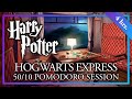 Study on the hogwarts express  5010 long pomodoro session  harry potter asmr