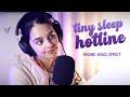 Asmr sleep hotline  soft spoken phone voice effect  roleplay