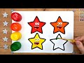 How to Draw Star for Kids | Star Drawing, Painting and Coloring for Kids