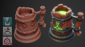 Autodesk Maya 2019, Zbrush, Painter  - Stylized Mug