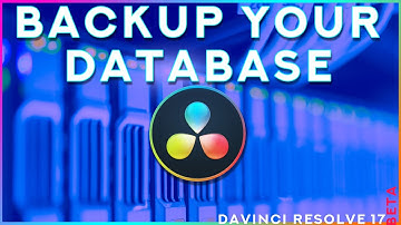 How To Backup Database In DaVinci Resolve
