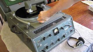 Cutting a 78 rpm Record
