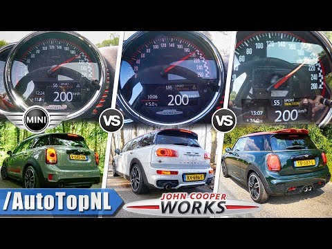 mini-jcw-vs-clubman-jcw-vs-countryman-jcw-|-0-200km/h-acceleration-&-launch-control-by-autotopnl