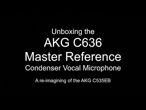 Unboxing the AKG C636 Master Reference Microphone.