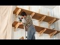 Up-high garage shelves