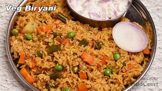 Veg Biryani/ Vegetable Biryani In Pressure Cooker/ Lunch Recipes