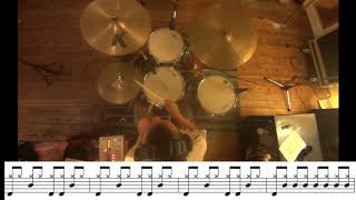 (Sittin On) The Dock Of The Bay (Otis Redding) drum cover + score