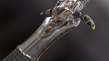 Dragon Sword || Blender Tutorial || Zbrush Tutorial || Substance Painter Tutorial || 4k Trailer