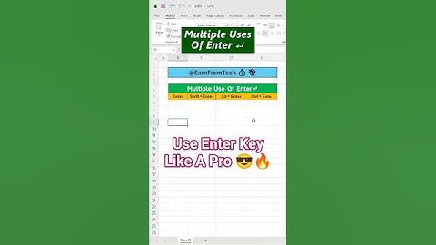 Enter Key Tricks in Excel ⏎✨: Save Time with These Easy Hacks! ⏳💡 #dataentry #excel #freelancejobs