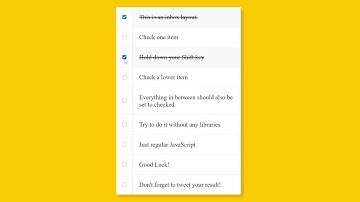 Hold Shift to Check Multiple Checkboxes