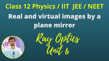 12th Std Physics Ray Optics  Part 6 Real and virtual images by a plane mirror TN New Syllabus