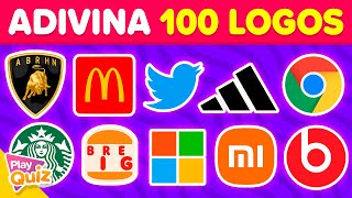 Adivina 100 Logotipos 🔊😂👾 | Test Adivina el logo en 3 segundos | PlayQuiz Trivia