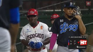 Resumen: Tigres del Licey vs Leones del Escogido Serie Regular 22/12/2023