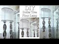 HOW TO TURN PLATES INTO A FLOOR LAMP! HIGH END DOLLAR TREE FLOOR LAMP| QUICK AND EASY!