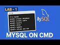 MySQL on CMD – Complete Beginners Lab 1 Tutorial | Create Database, Tables, Insert, Update
