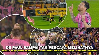 Semua Pegang Kepala Gol Messi Bikin Stadion Meletus  De Paul Berdiri U0026 Bertepuk Tangan