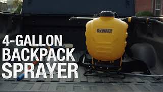 DEWALT® Professional 4 Gallon Internal Piston Pump Backpack Sprayer, Model# DXSP190652