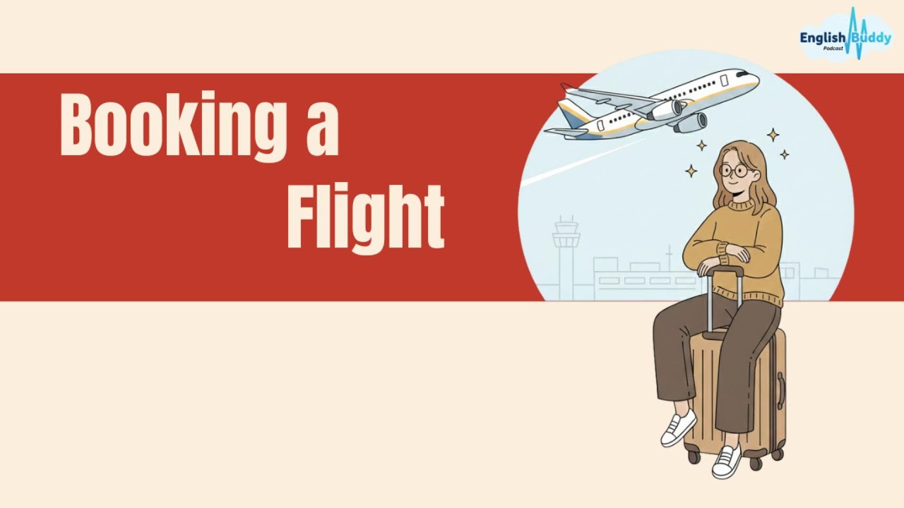 Booking a Flight English Phrases ✈️ | English Conversation for Travel | English Speaking Practice