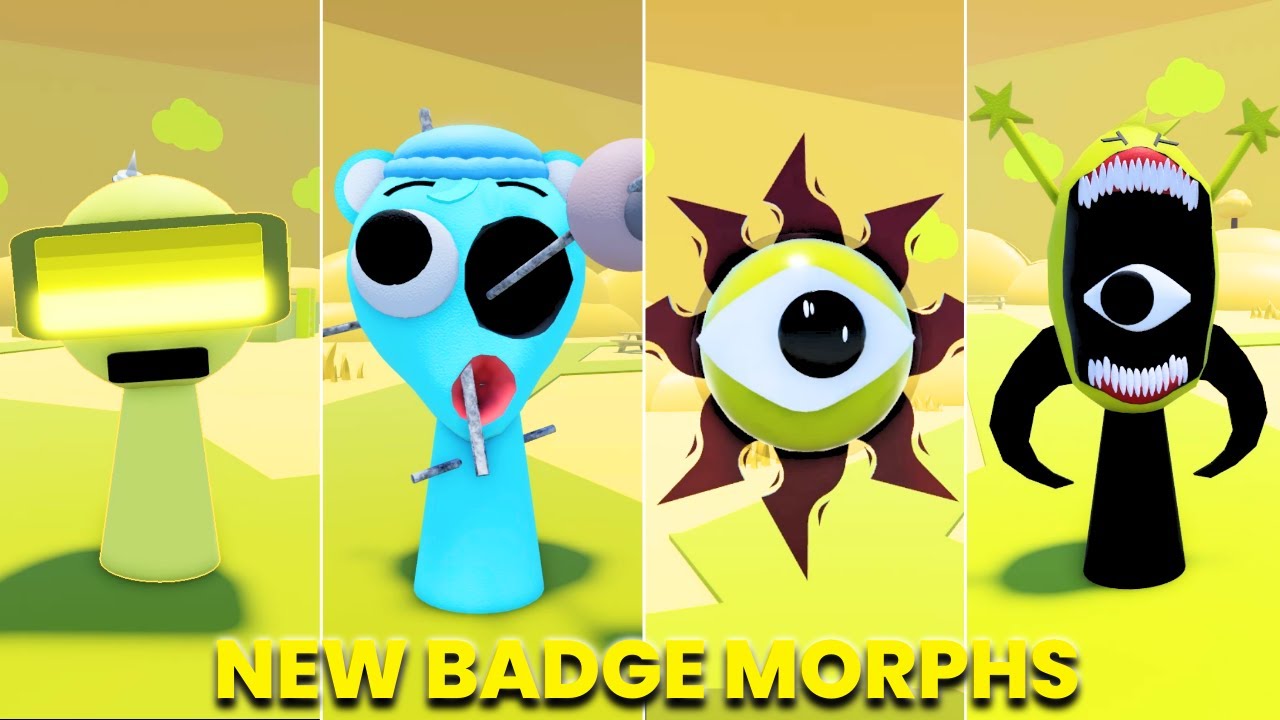 How to Get NEW Badge Morphs in 3D Sprunki RP - ROBLOX - YouTube