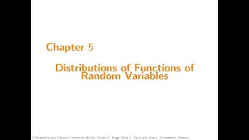 Chapter 5. 2, Transformations of Two Random Variables
