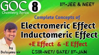 Electromeric Effect ll Inductomeric Effect ll +E & -E effects ll Temporary Effects.