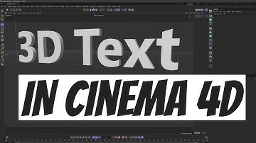 How to Create a 3D Text Logo in Cinema 4D