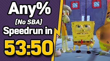 SpongeBob SquarePants: Battle for Bikini Bottom Any% (No SBA) Speedrun in 53:50 (WR on 1/14/2019)