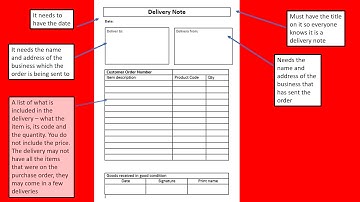 delivery note