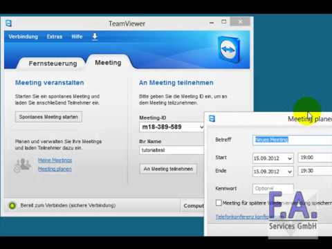 New Update Teamviewer -- Meeting planen