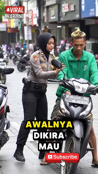 Viral! Cewek Polisi Ini Bikin Kaget Driver Gojek – Nggak Nyangka Endingnya 😱 #shorts  #polwancantik