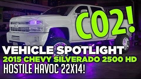 Spotlight - CO2! - 2015 Chevrolet Silverado 2500 HD on Hostile Havoc 22x14