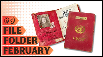 FILE FOLDER FEBRUARY #9  FAUX VINTAGE PASSPORT -  STAMPS FROM @taylormadejournals9662 #papercraft