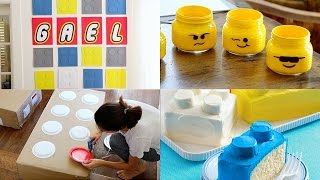 DIY Decoraciones para fiesta de legos / Lego Party Decorations - karely