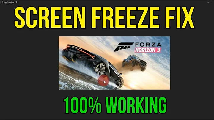 How to FIX Screen Freeze ERROR in Forza Horizon 3