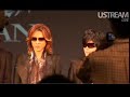 X JAPAN 日産発表会見4 (BGM : Born to be Free )