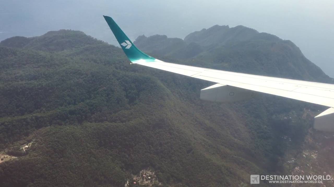 Landing in Genova Airport - Air Dolomiti ERj195
