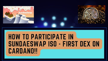 How to participate in Sundaeswap ISO - Cardano