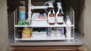 Under Sink Organization with The Container Store • Hip Foodie Mom