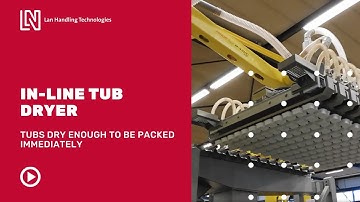 In-line drying - Tub and alu tray - Lan Handling Technologies