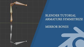 Blender 2.8 Tutorial: Symmetrize Bones / Mirror Bones