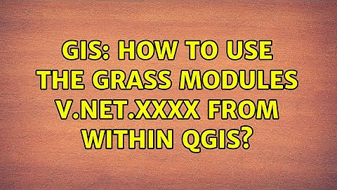 GIS: How to use the Grass modules v.net.xxxx from within QGIS?