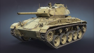 M24 Chaffee 3d-model Turntable