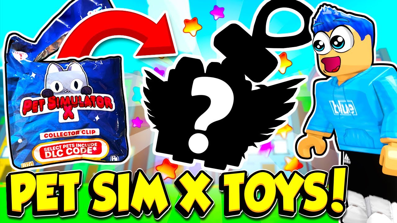  PET Simulator X - Mystery Pet Minifigure Toys with Collector  Clip - Blind Bags 3 Pack and Chance of DLC Code - Surprise Collectable :  Toys & Games