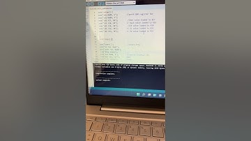 The Morse code:SOS compiled and uploaded in the Arduino uno. #AVR microcontroller,ATMeL,Atmega328-p