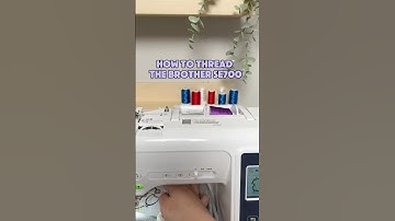 How to thread the Brother SE700 with the automatic threader 🪡 #embroidery #brothermachine #asmr