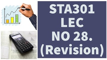 STA301 LEC NO 28 [ Short Lecture] Statistics and probability | by Ehtisham.