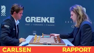 Magnus Carlsen (2823) vs Richard Rapport (2708) || GRENKE Chess Robin Round 2024